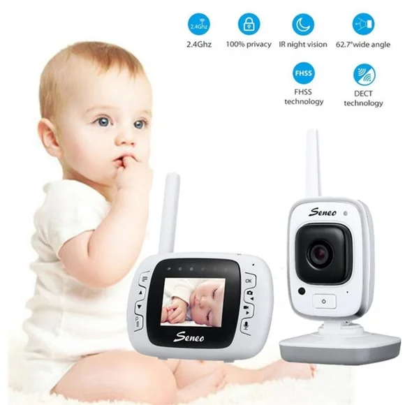 Seneo Video Baby Monitor, Wireless Baby Monitor Camera With Remote Home Monitori